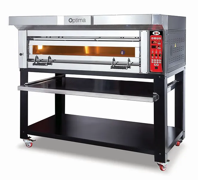 Forno per pizza GMG Optima - 128 1 camera di cottura con telaio di base PB 1T 128