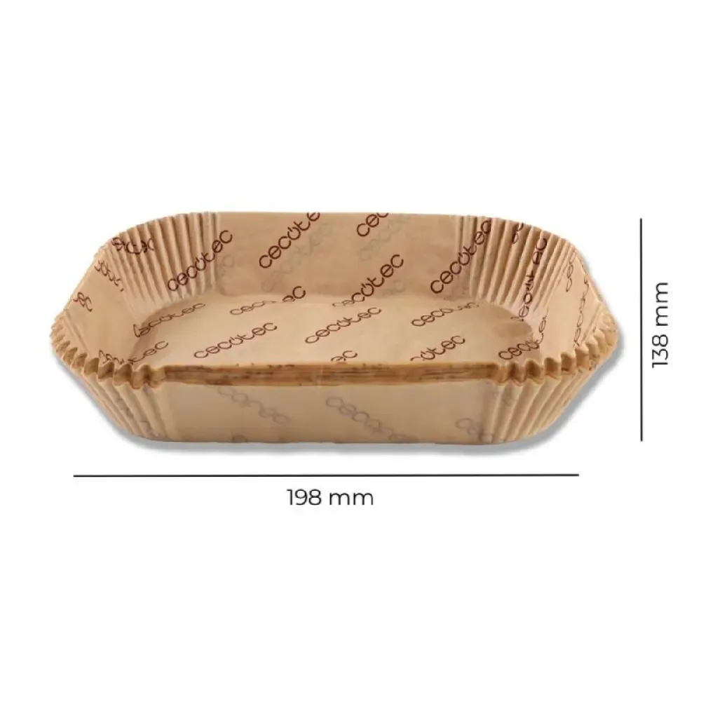 Carta per friggitrice ad aria Cecotec Cecofry TwinBucket 24 x 18 x 4,5 cm 150 Unità