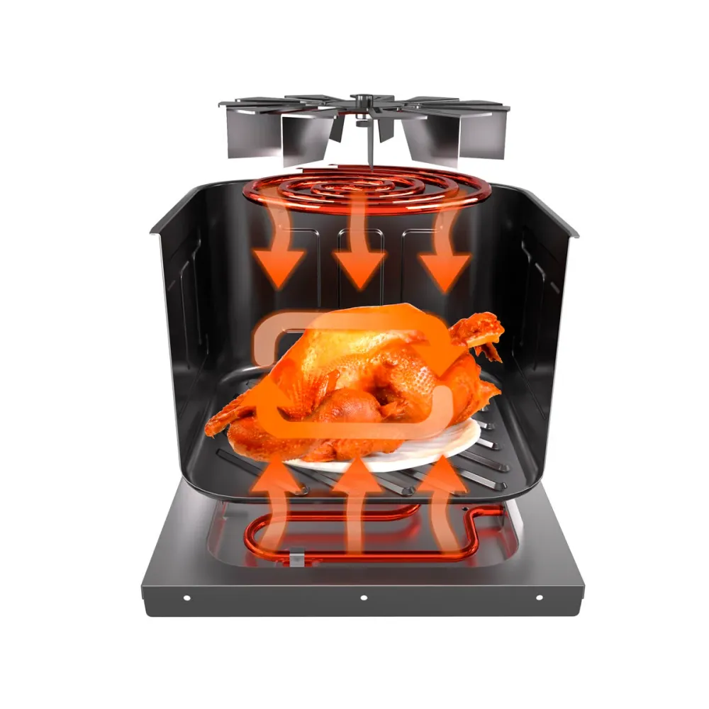 Friggitrice ad Aria TM Electron 2000 W 9 L