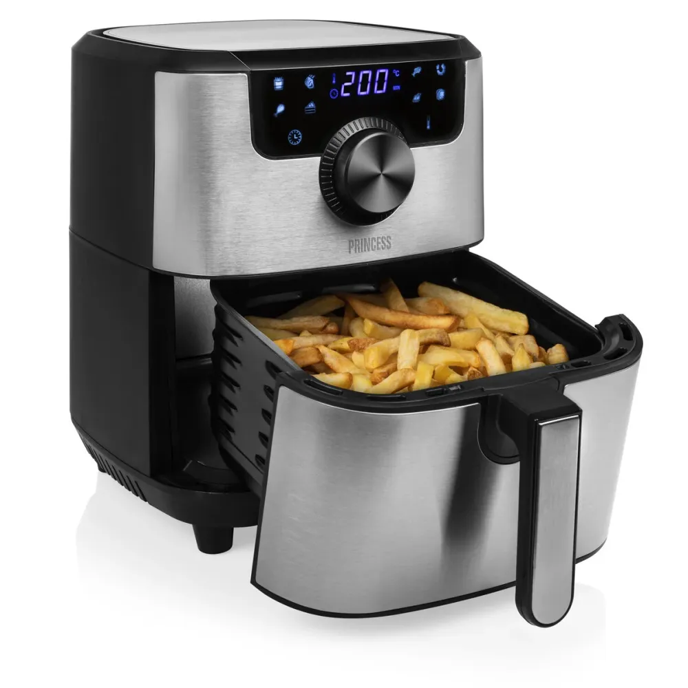Friggitrice ad Aria Princess 01.182033.01.001 1500 W Nero Argentato 4,5 L