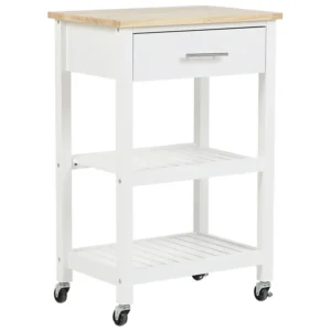 Carrello da cucina bianco HIUMA