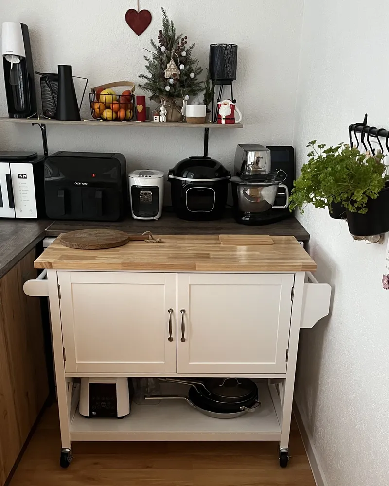 Carrello da cucina bianco MELE