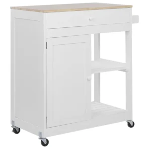 Carrello da cucina bianco TRAPANI