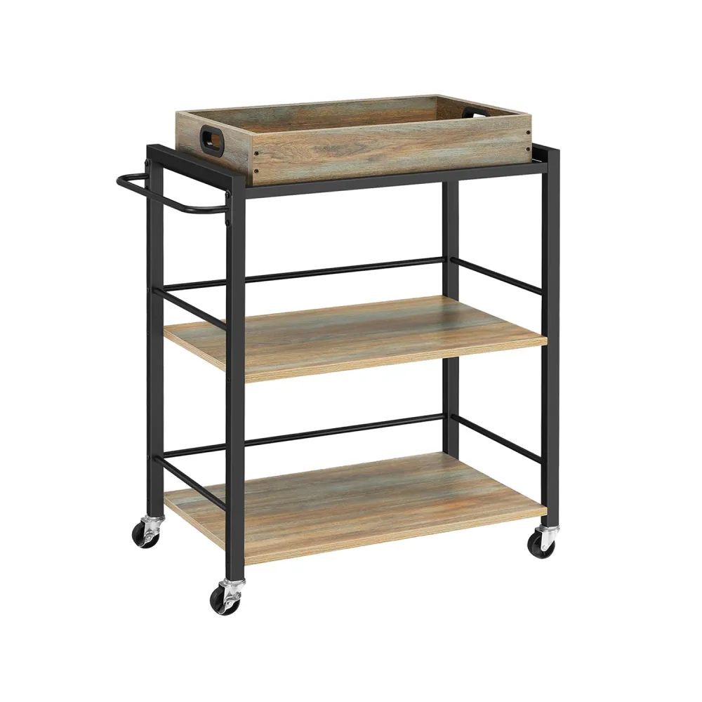 Carrello da Cucina con Vassoio Rimovibile