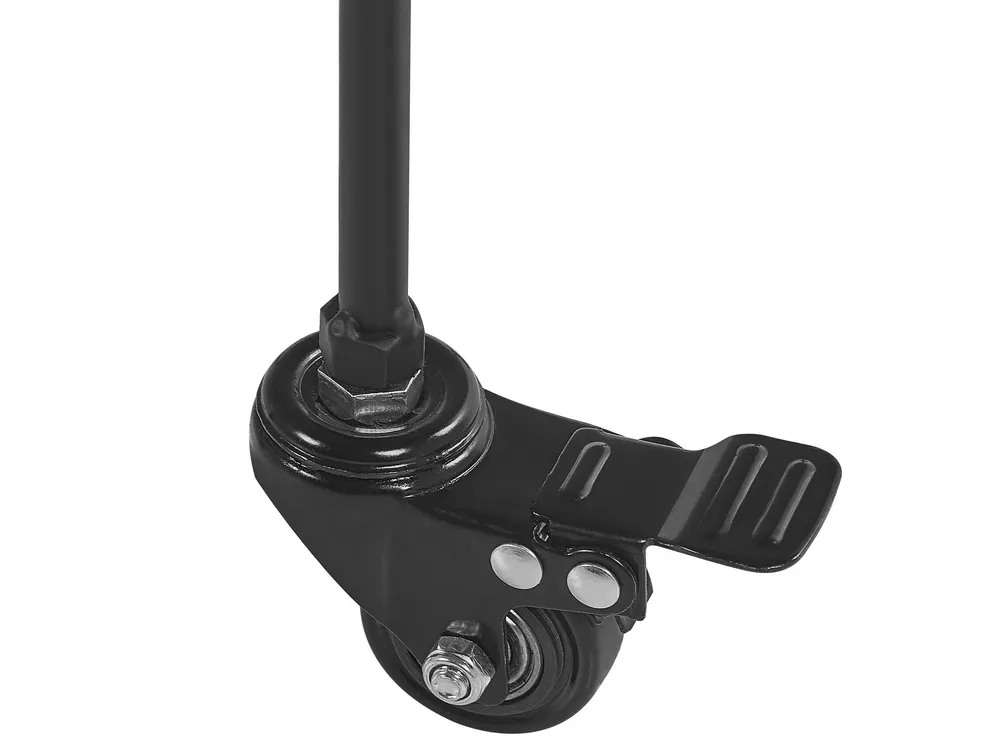 Carrello da cucina legno evidente e nero HIKO