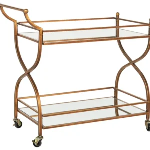 Carrello da cucina metallo oro LARINO