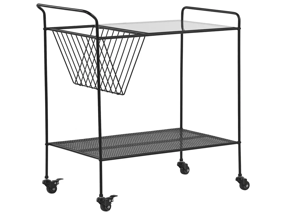 Carrello da cucina nero ALAMO