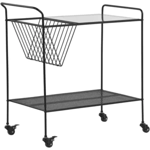 Carrello da cucina nero ALAMO
