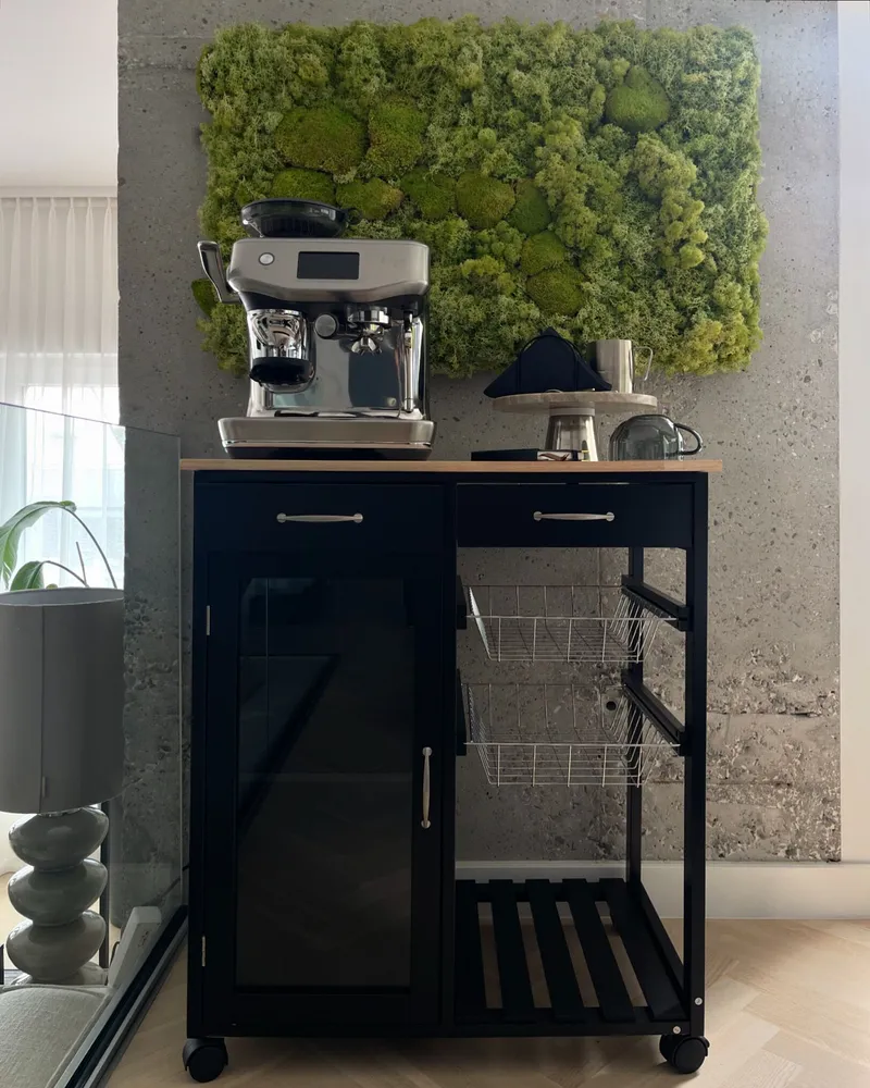 Carrello da cucina nero BOVES