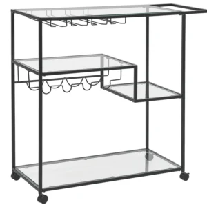 Carrello da cucina nero MARCOLA