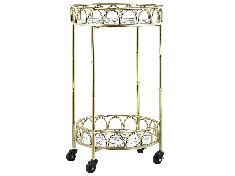 Carrello da cucina oro SHAFTER