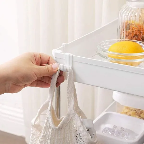 Carrello da cucina SONGMICS con 3 livelli bianco KSC009W01