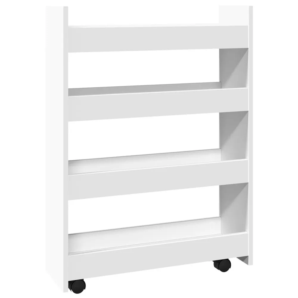 Carrello Portaoggetti Esiguo 4 Livelli Truciolato