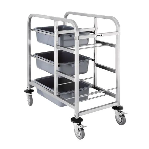 Carrello portaoggetti Vogue acciaio inossidabile 90x82x44cm DK738