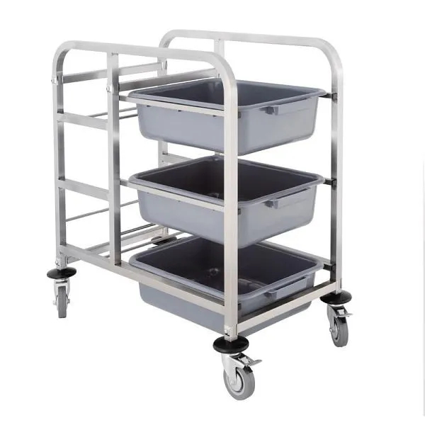 Carrello portaoggetti Vogue acciaio inossidabile 90x82x44cm DK738