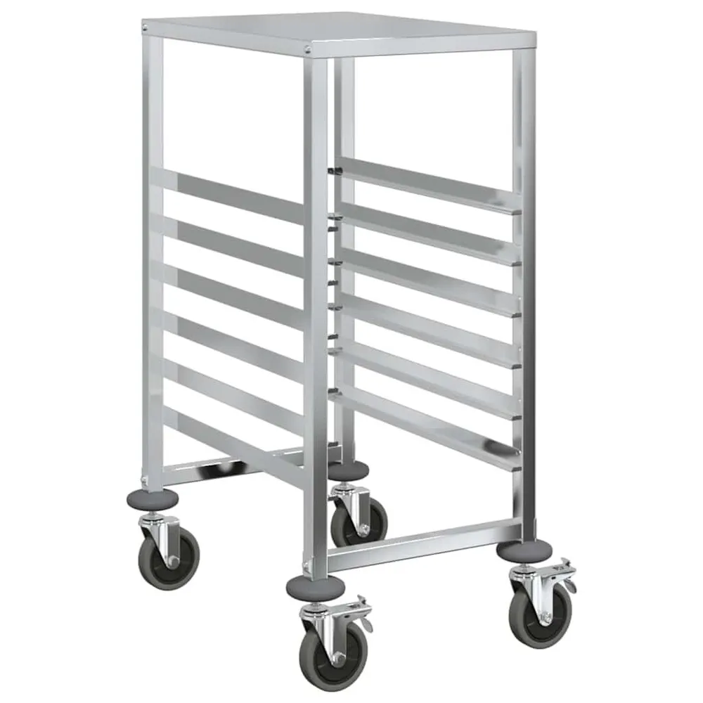 Carrello Portateglie con 6 GN Contenitori 39x55x87 cm