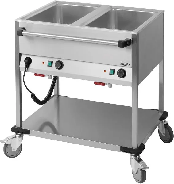 Carrello portavivande Casselin 2 x GN 1/1 orizzontale CCBM2H