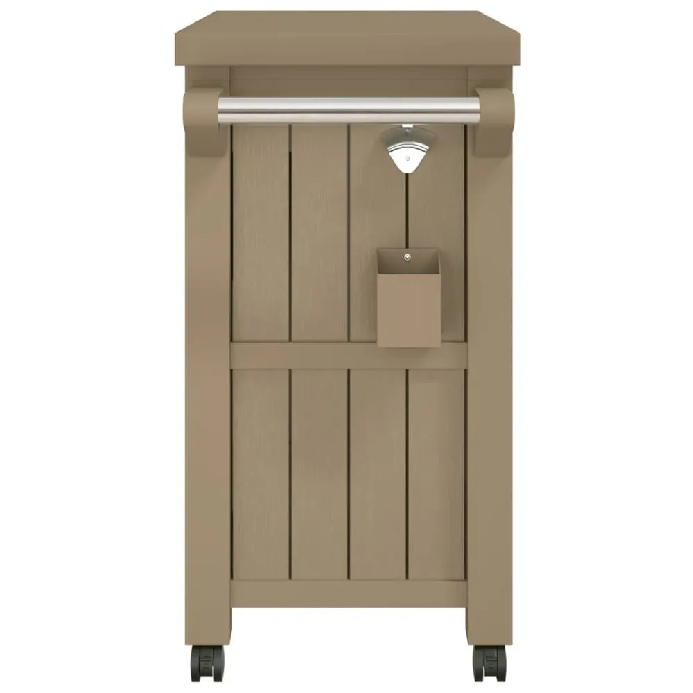 Carrello di Servizio 3 1 Polipropilene Marrone Trasparente