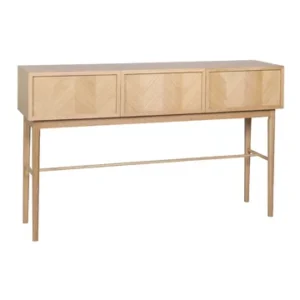 Consolle con cassetti impiallacciatura di rovere trasparente spina di pesce Hübsch - 150cm
