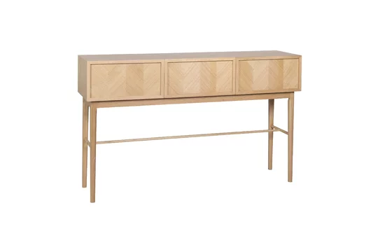 Consolle con cassetti impiallacciatura di rovere trasparente spina di pesce Hübsch - 150cm