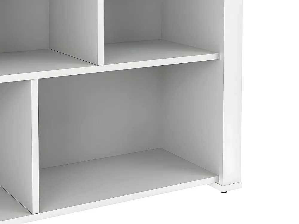 Isola centrale da cucina moderna L110,2 cm Pannello Bianco e Rovere OPOLE