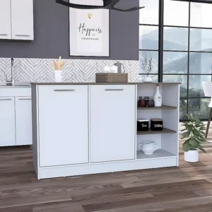 Isola da cucina Ginger con ampi spazi e piano di lavoro
