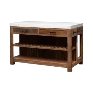 Isola da cucina legno ombroso Bianco Chehoma - 150cm