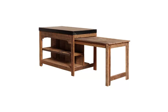 Isola da cucina legno tenebroso Nero Chehoma - 120cm