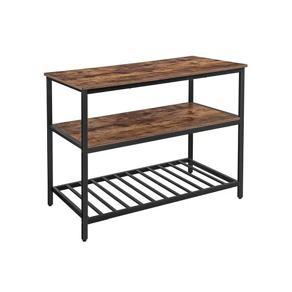 Isola da cucina VASAGLE con 3 ripiani KKI01BX