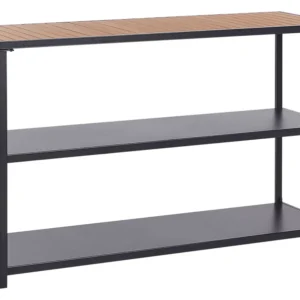 Isola per cucina esterna acciaio nero e legno palese AVETRANA