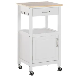 Kitchen Storage Trolley White SIENA