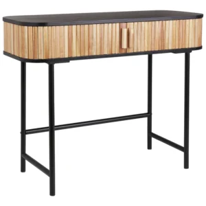 Wooden Console Table Light and Nero puro CARNEY