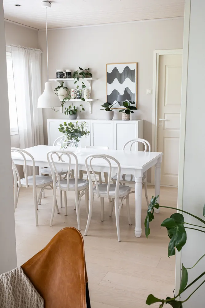 Wooden Dining Table 180 x 90 cm White CARY