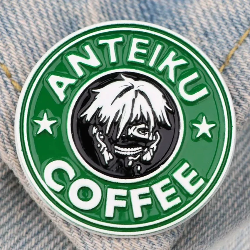 Distintivo del caffè Anteiku con spille Tokyo Ghoul