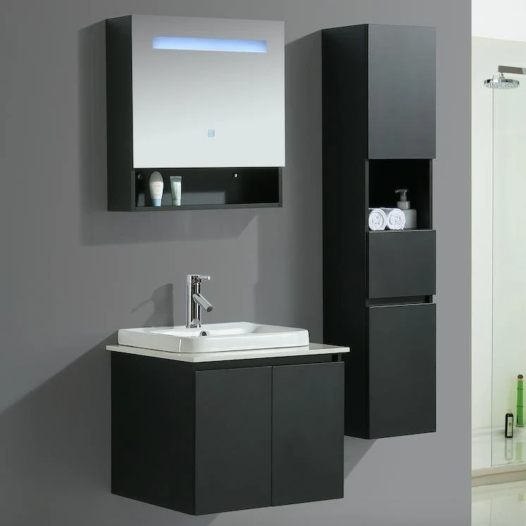 Mobile Arredo Bagno Tokyo 80 cm Moderno + Colonna Arredo