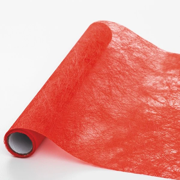 TABLE RUNNER ROSSO TESSUTO CM 300