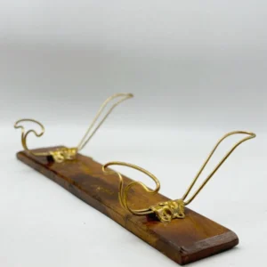 Appendiabiti legno e ottone