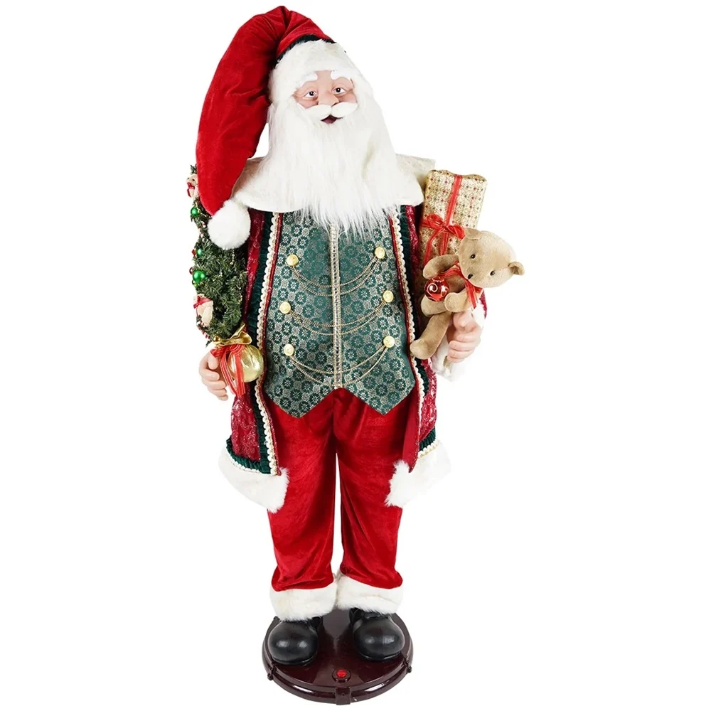 Babbo Natale Animato con Musica Timstor h.155 cm.