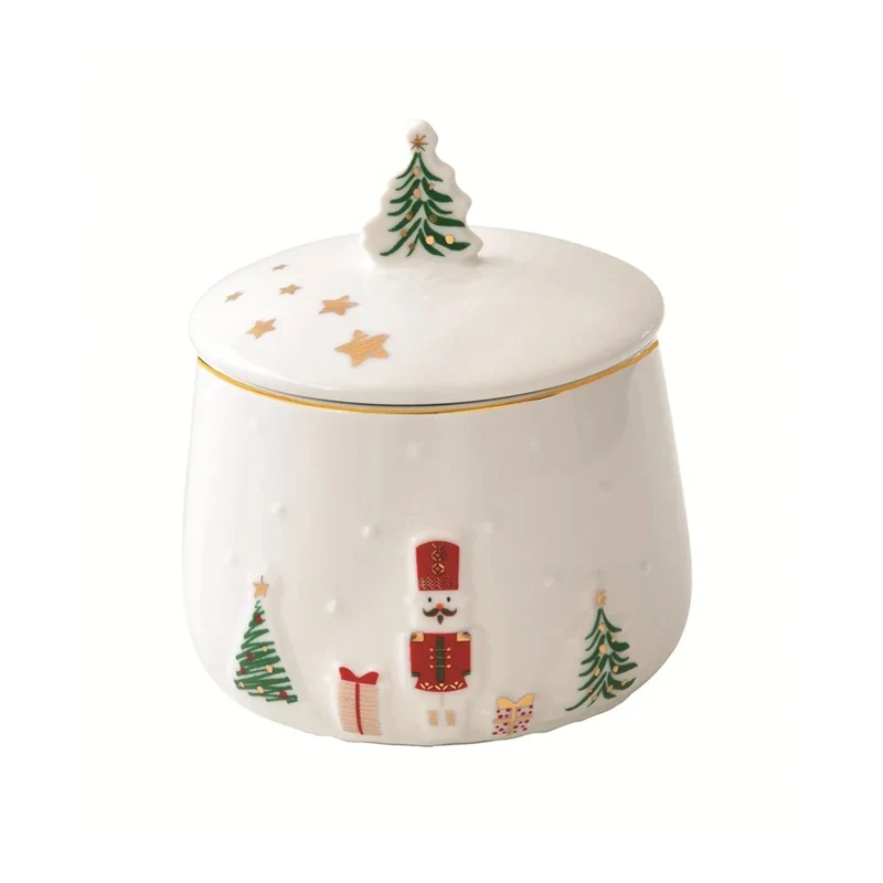 Barattolo "Let it Snow" Easy Life Ø9xh.11,5 cm.