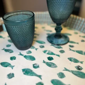 Bicchiere Vino "Bolle" Blu 6pz