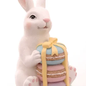 Coniglietto bianco con macaroons