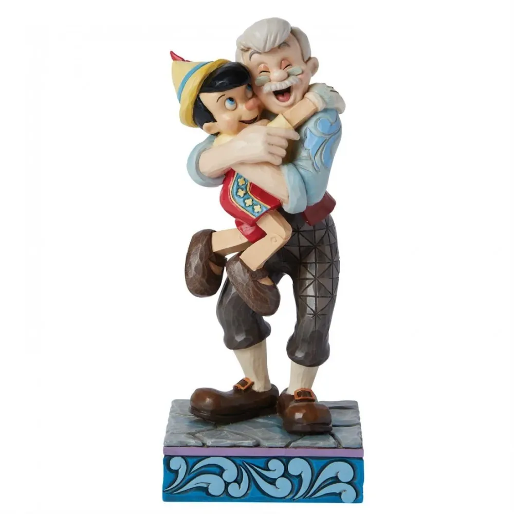 Figura Pinocchio e Geppetto Disney Traditions 17,5 cm.