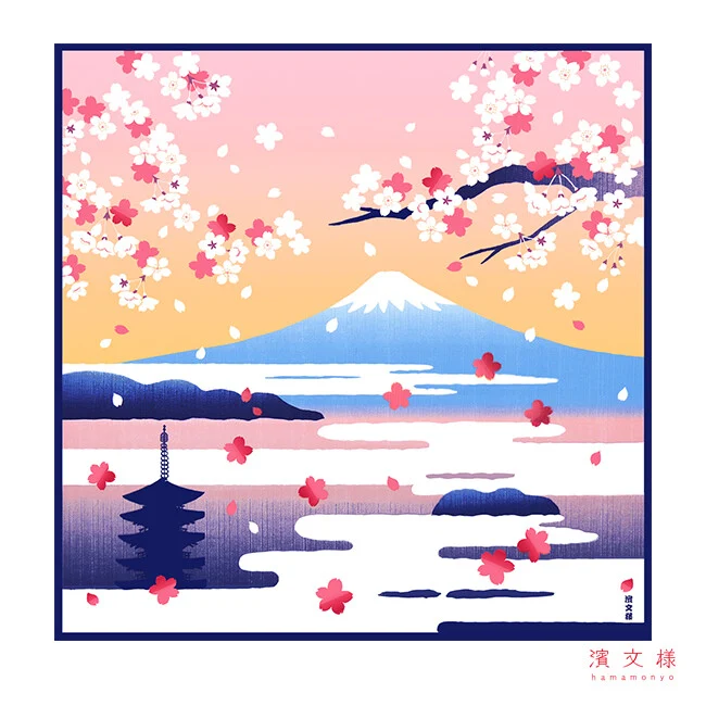 Furoshiki Fuji e Sakura