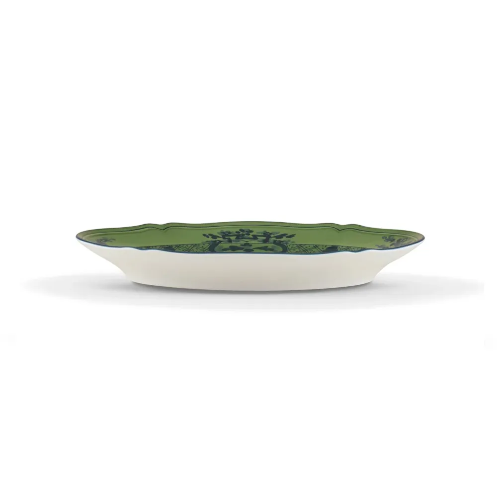 Piatto da Portata Ovale "Oriente Italiano Malachite" Richard Ginori h. 26 cm.
