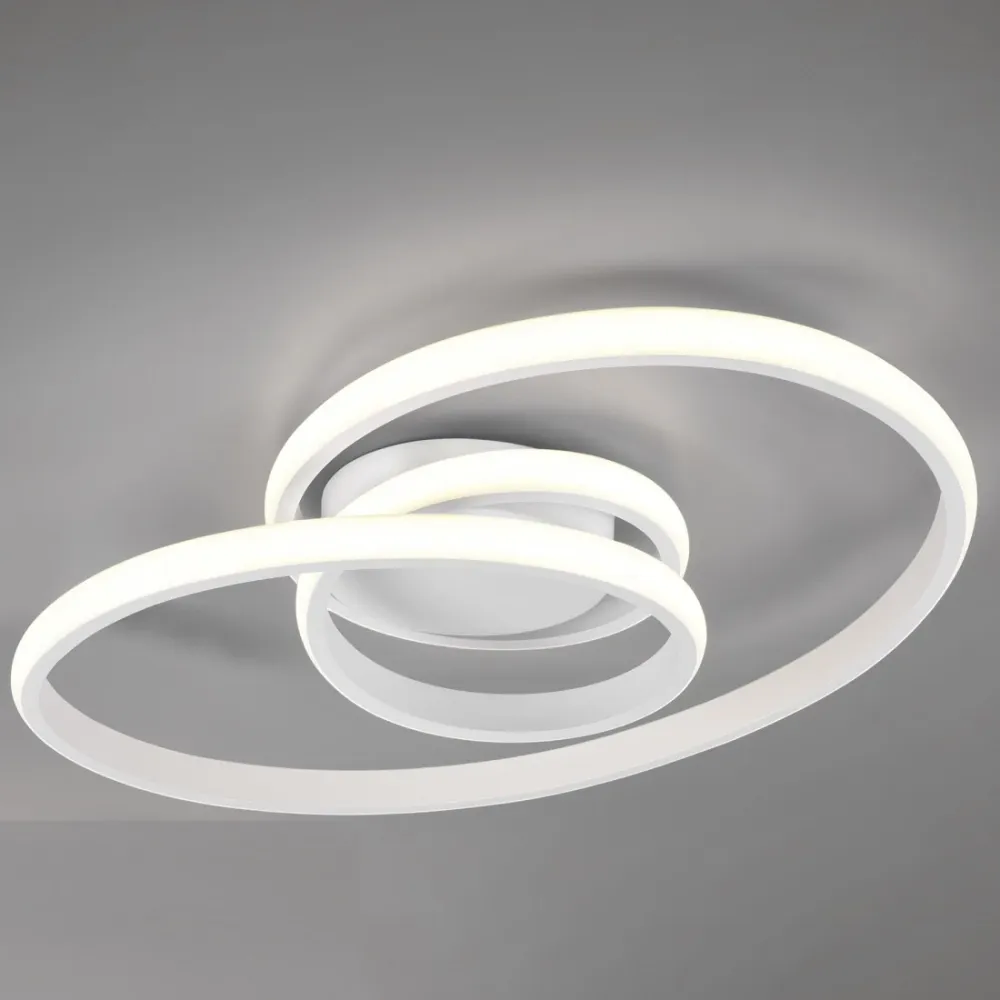 Plafoniera LED Sansa 18,5W Bianca Intrecciata con SwitchDimmer 4000K