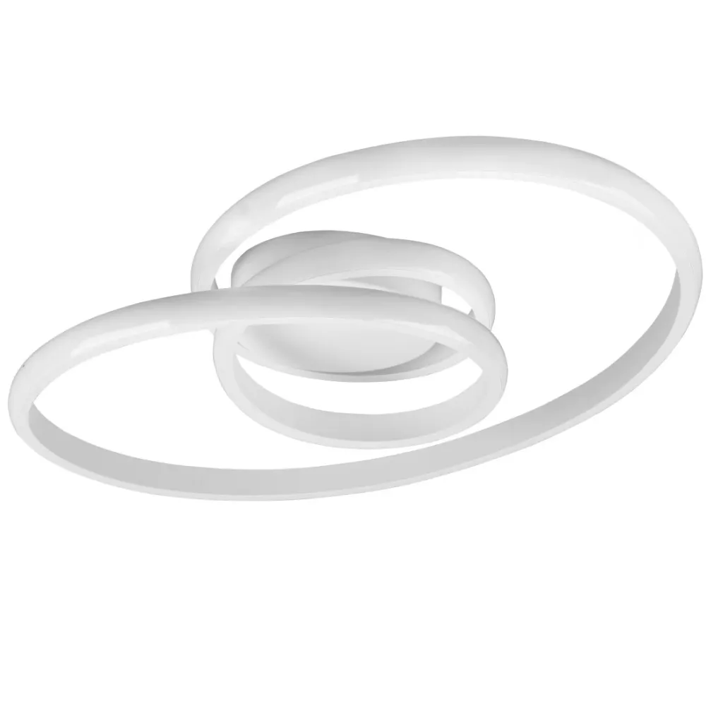 Plafoniera LED Sansa 18,5W Bianca Intrecciata con SwitchDimmer 4000K
