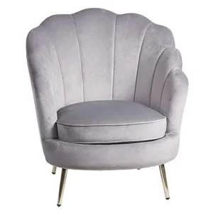 Poltrona vellinea masca grigia 75x71x84cm 67946
