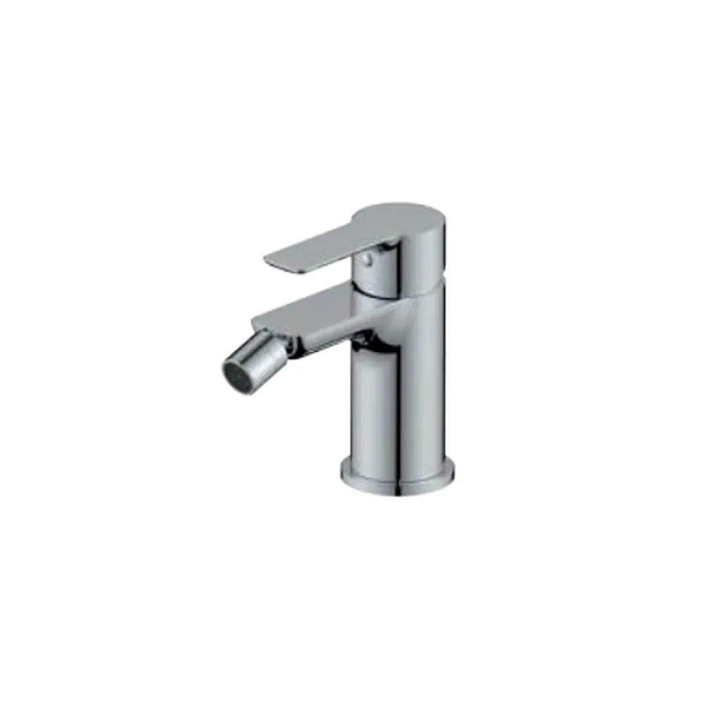Macchina per Caffè Moka Miscelatore monocomando bidet con scarico RubiFlux serie Zea - Cromo