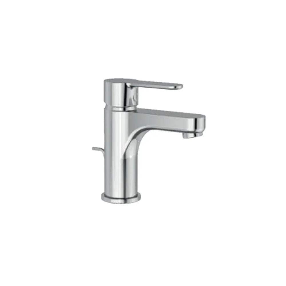 Set per Caffè Francese Miscelatore monocomando lavabo con scarico RubiFlux serie Lume - Cromo