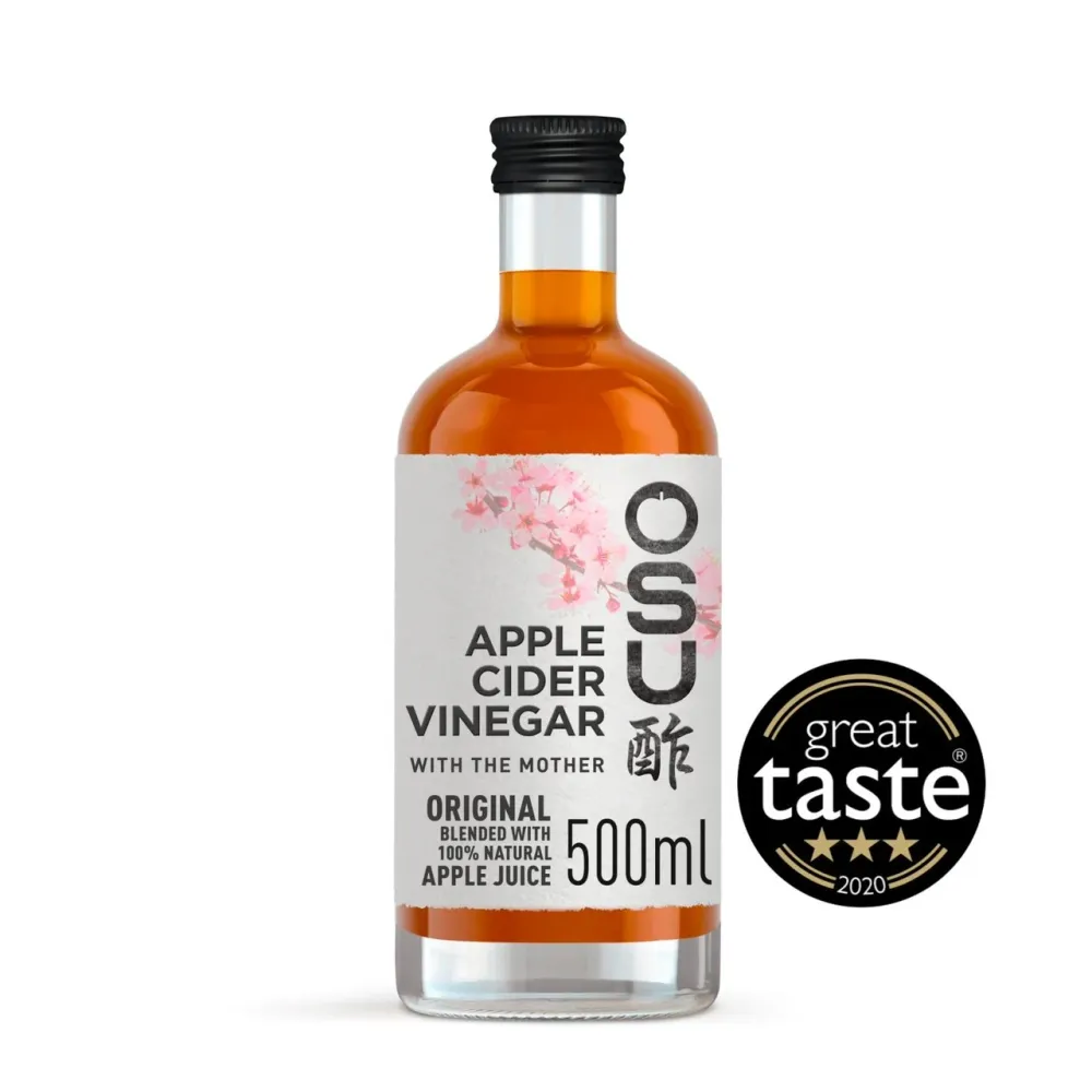 Aceto di sidro di mele crudo OSU con miscela di succo di mela madre 500 ml